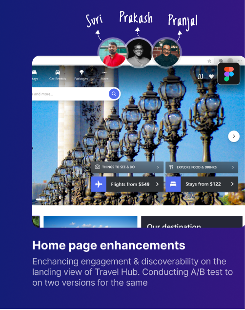 Travel Home page enhancements